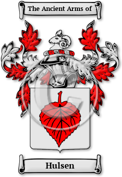 Hulsen Family Crest Download (jpg) Legacy Series - 150 DPI