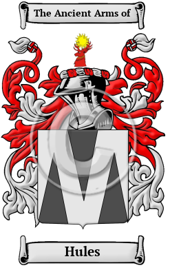 Hules Family Crest/Coat of Arms