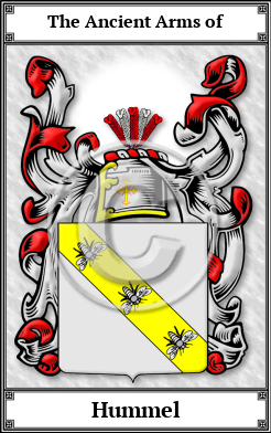 Hummel Family Crest Download (JPG)  Book Plated - 150 DPI