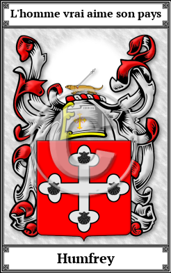 Humfrey Family Crest Download (JPG)  Book Plated - 150 DPI