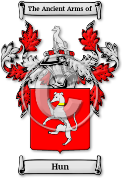 Hun Family Crest Download (JPG) Legacy Series - 600 DPI