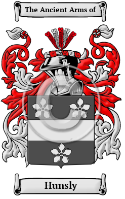 Hunsly Family Crest/Coat of Arms