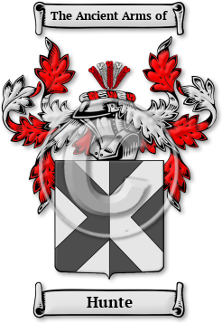 Hunte Family Crest Download (jpg) Legacy Series - 150 DPI