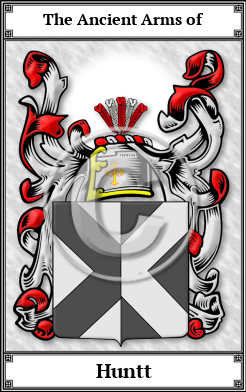 Huntt Family Crest Download (JPG)  Book Plated - 150 DPI