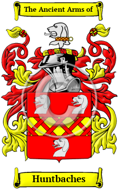 Huntbaches Family Crest/Coat of Arms