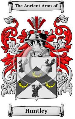 Huntley Family Crest/Coat of Arms