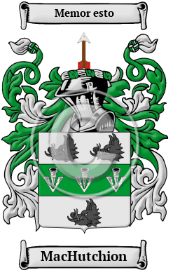 MacHutchion Family Crest/Coat of Arms