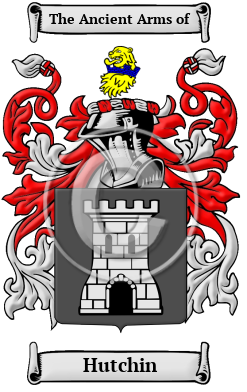 Hutchin Family Crest/Coat of Arms