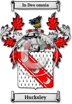Hucksley Family Crest Download (jpg) Legacy Series - 150 DPI