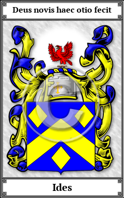 Ides Family Crest Download (JPG)  Book Plated - 150 DPI