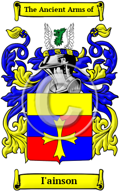 I'ainson Family Crest/Coat of Arms