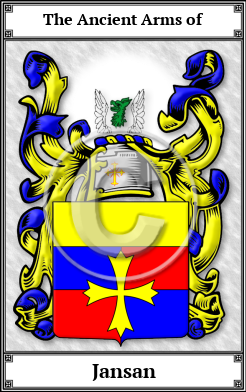 Jansan Family Crest Download (JPG)  Book Plated - 150 DPI