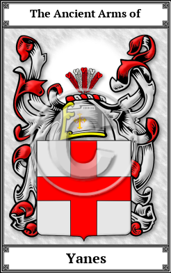 Yanes Family Crest Download (JPG) Book Plated - 600 DPI