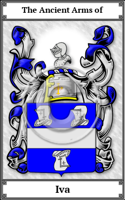 Iva Family Crest Download (JPG)  Book Plated - 150 DPI