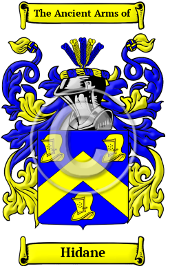 Hidane Family Crest/Coat of Arms