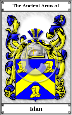 Idan Family Crest Download (JPG)  Book Plated - 150 DPI