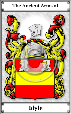 Idyle Family Crest Download (JPG) Book Plated - 600 DPI