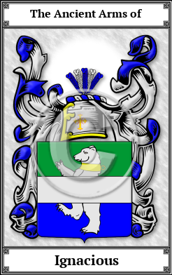 Ignacious Family Crest Download (JPG)  Book Plated - 150 DPI