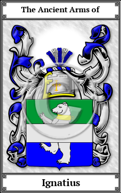 Ignatius Family Crest Download (JPG) Book Plated - 600 DPI