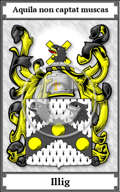 Illig Family Crest Download (JPG)  Book Plated - 150 DPI