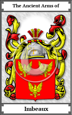 Imbeaux Family Crest Download (JPG) Book Plated - 600 DPI