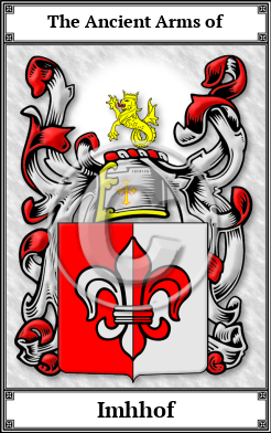 Imhhof Family Crest Download (JPG)  Book Plated - 150 DPI