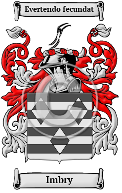 Imbry Family Crest/Coat of Arms