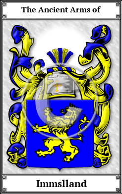 Immslland Family Crest Download (JPG) Book Plated - 300 DPI