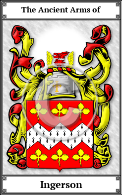 Ingerson Family Crest Download (JPG) Book Plated - 600 DPI