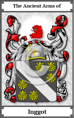 Inggot Family Crest Download (JPG) Book Plated - 600 DPI