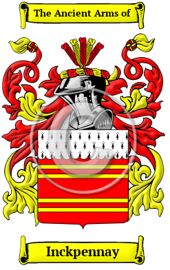 Inckpennay Family Crest/Coat of Arms