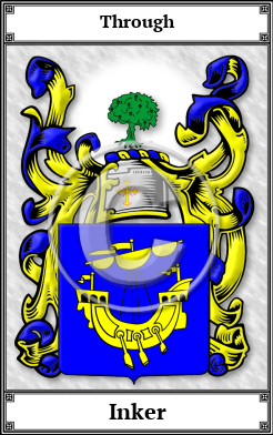 Inker Family Crest Download (JPG)  Book Plated - 150 DPI