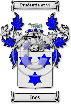 Ines Family Crest Download (jpg) Legacy Series - 150 DPI