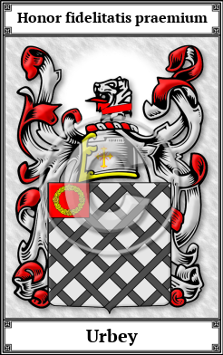 Urbey Family Crest Download (JPG)  Book Plated - 150 DPI