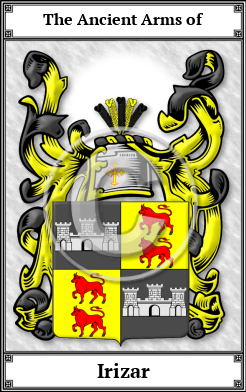 Irizar Family Crest Download (JPG)  Book Plated - 150 DPI