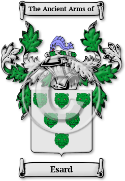 Esard Family Crest Download (jpg) Legacy Series - 150 DPI