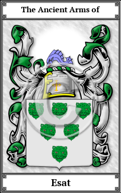 Esat Family Crest Download (JPG)  Book Plated - 150 DPI