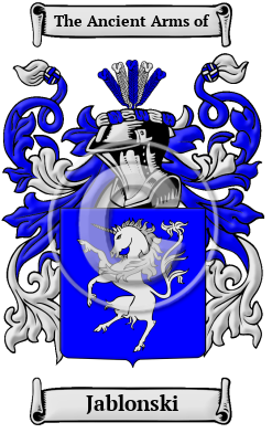 Jablonski Family Crest/Coat of Arms