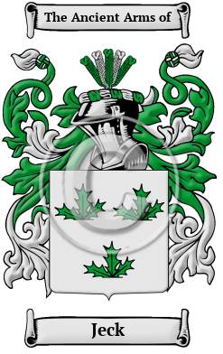 Jeck Family Crest/Coat of Arms