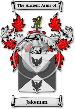 Jakeman Family Crest Download (jpg) Legacy Series - 150 DPI