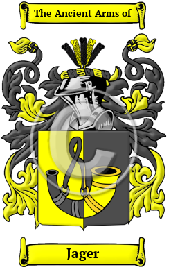 Jager Family Crest Download (JPG) Heritage Series - 600 DPI