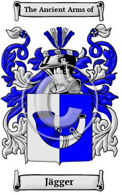 Jägger Family Crest/Coat of Arms