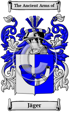 Jäger Family Crest/Coat of Arms