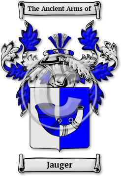 Jauger Family Crest Download (JPG) Legacy Series - 600 DPI