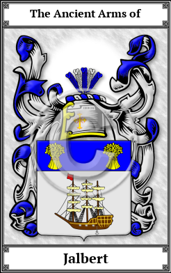 Jalbert Family Crest Download (JPG)  Book Plated - 150 DPI