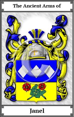 Janel Family Crest Download (JPG)  Book Plated - 150 DPI