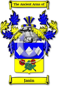 Janin Family Crest Download (jpg) Legacy Series - 150 DPI