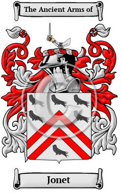 Jonet Family Crest/Coat of Arms