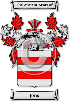 Jens Family Crest Download (jpg) Legacy Series - 150 DPI