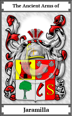 Jaramilla Family Crest Download (JPG) Book Plated - 600 DPI